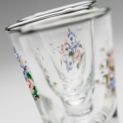 Conjunto 6x copos de licor com padrão de bouquet no. 3