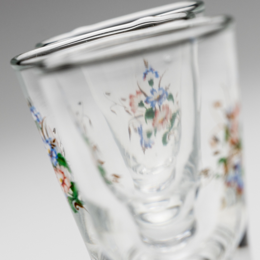 Conjunto 6x copos de licor com padrão de bouquet no. 3