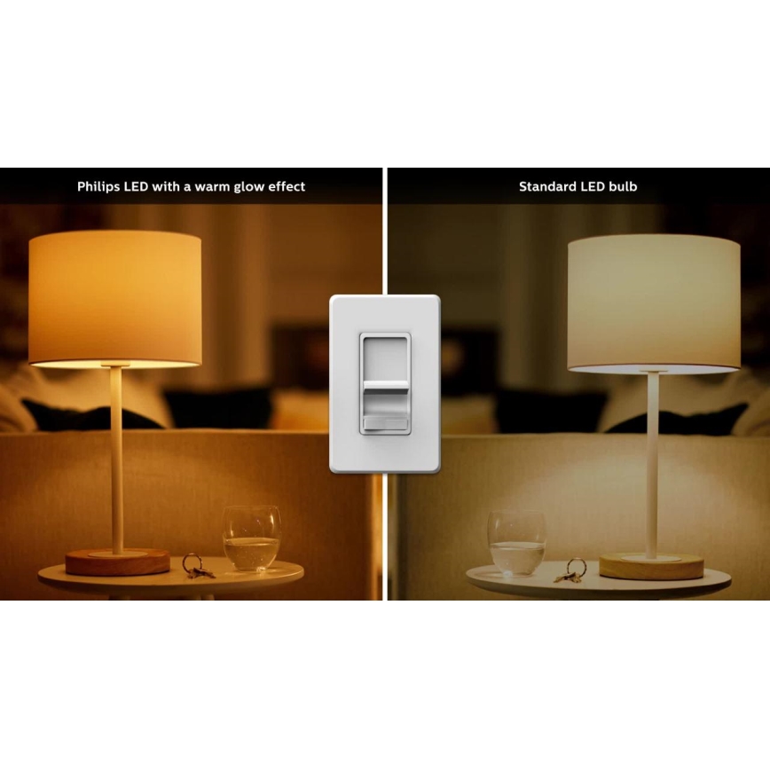 CONJUNTO 6x Lâmpada LED com regulação Philips Warm Glow GU10/3,8W/230V 2200-2700K CRI 90