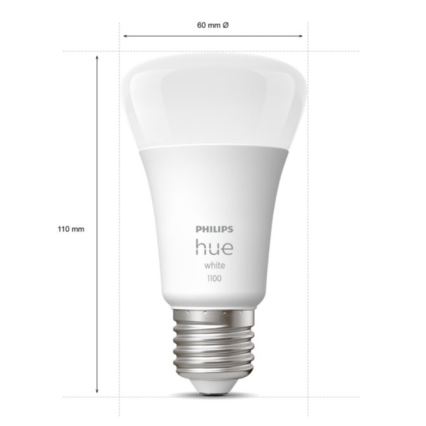 Conjunto básico Philips Hue WHITE 2xE27/9,5W 2700K + dispositivo de interligação