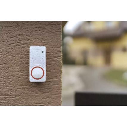 CONJUNTO Campainha sem fios de tomada + 2x botão 230V IP44