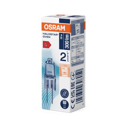 Conjunto com 3 lâmpadas halógenas para forno HALOSTAR G4/20W/12V 2700K - Osram