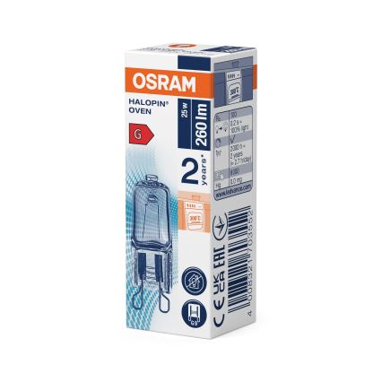 Conjunto de 10 lâmpadas para forno HALOPIN G9/25W/230V 2700K - Osram