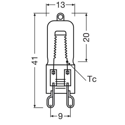 Conjunto de 10 lâmpadas para forno HALOPIN G9/40W/230V 2700K - Osram