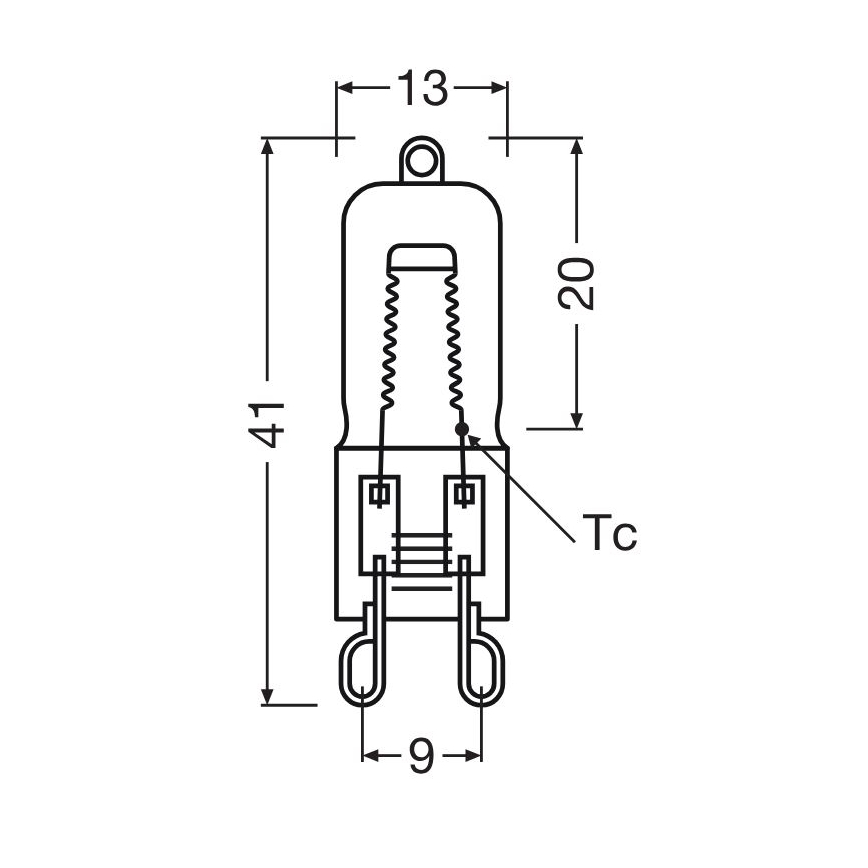 Conjunto de 10 lâmpadas para forno HALOPIN G9/40W/230V 2700K - Osram