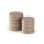 Conjunto de 2 banquetas PAX Ø 33/40 cm taupe