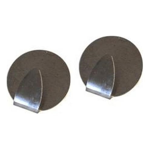 Conjunto de 2 ganchos de parede TORO, cromado mate