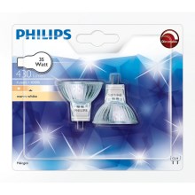 CONJUNTO de 2 Lâmpadas de Halogéneo Philips GU4/35W/12V