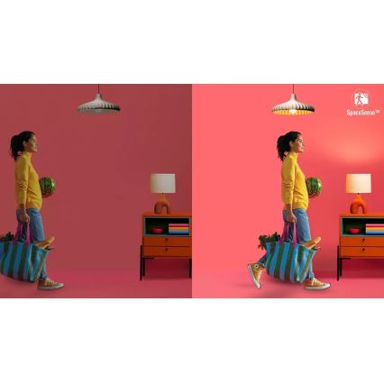 Pack de 2 lâmpadas LED dimerizáveis com sensor de movimento PAR16 GU10/4,7W/230V 2700-6500K IRC 90 Wi-Fi - WiZ