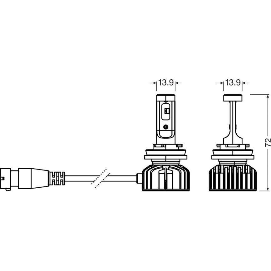Conjunto de 2 lâmpadas LED para automóvel NIGHT BREAKER SMART HB4 P22d/10W/12V 6000K - Osram