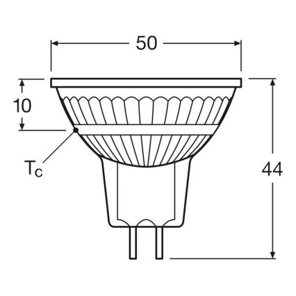 Conjunto de 2 lâmpadas LED refletoras dimerizáveis MR16 GU5,3/5W/12V 2700K 36° CRI 90 - Osram