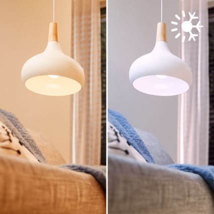 CONJUNTO 2x Lâmpada LED RGB Regulável Philips SMART A60 E27/8,5W/230V 2200-6500K + comando remoto