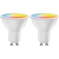 Conjunto de 2 lâmpadas LED RGBW reguláveis MESH GU10/6,5W/230V 2700-6500K Wi-Fi - Aigostar
