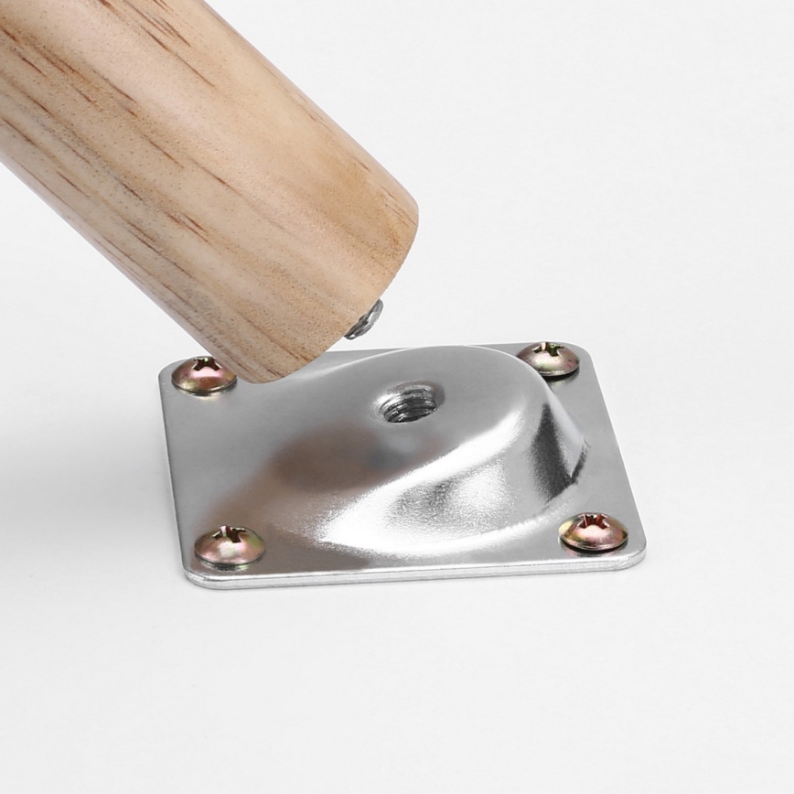 Conjunto de 2 mesas auxiliares SERA branco/castanho