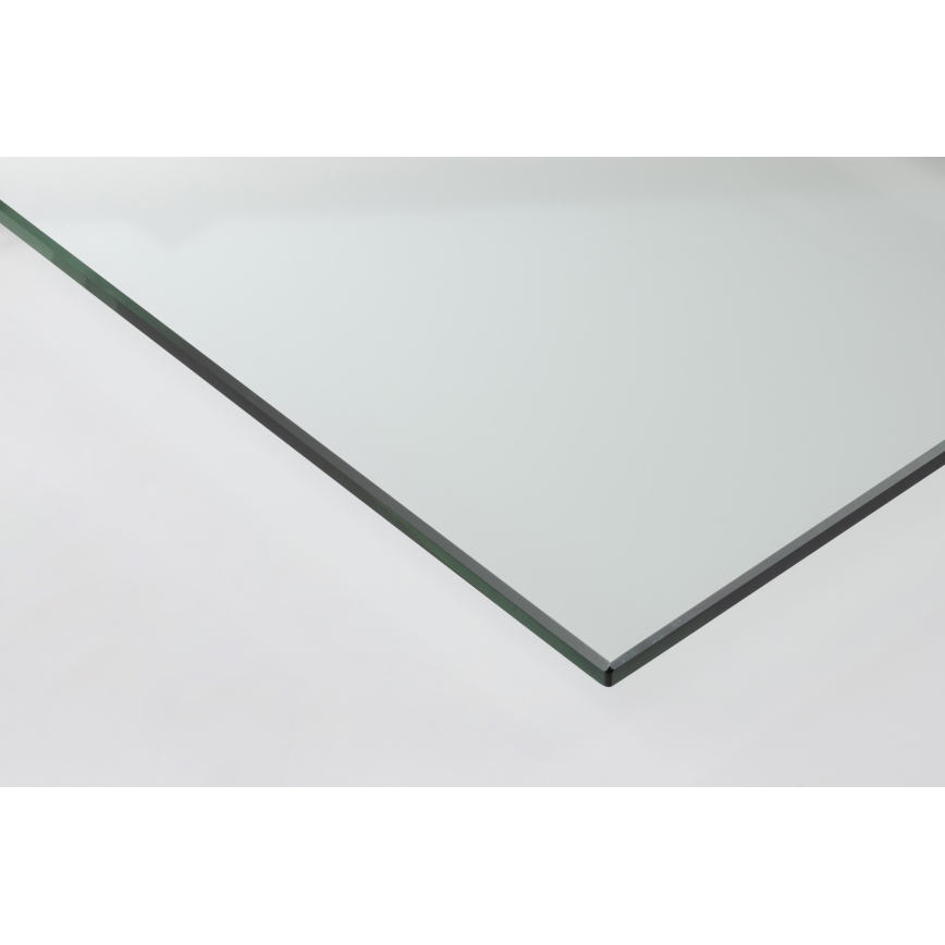 Conjunto de 2 mesas de centro SARON 90x50 cm cinzento/transparente