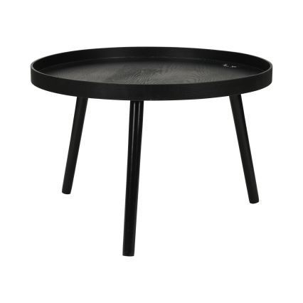 Conjunto de 2 mesas de centro VERDE, Ø 60/38 cm, pretas