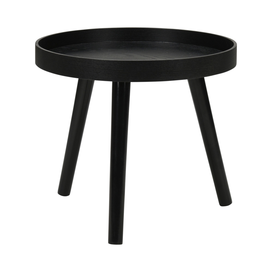 Conjunto de 2 mesas de centro VERDE, Ø 60/38 cm, pretas