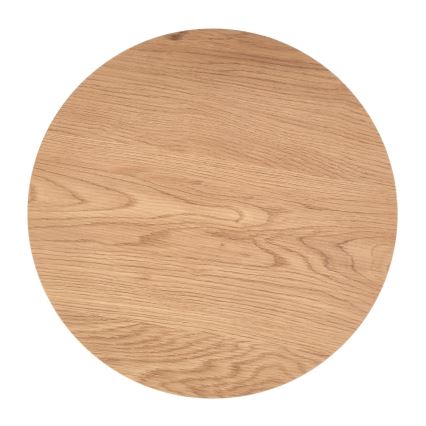 Conjunto de 2 mesas de centro ZENYA, carvalho/preto