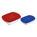Conjunto de 2 potes de vidro para alimentos PYREX 1,2/2,5 l