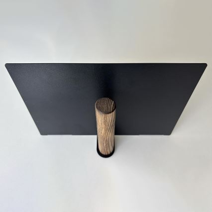 Conjunto de 2 prateleiras de parede 15x21 cm pretas
