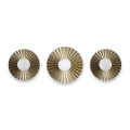 Conjunto de 3 apliques de parede SUNPLISS 1xG9/10W/230V dourado/creme