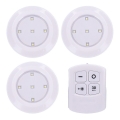 Conjunto de 3 candeeiros LED reguláveis com controlo remoto LED/3xAAA