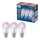 Conjunto de 3 lâmpadas LED RGB dimerizáveis Philips SMART A60 E27/8,8W/230V 2200-6500K