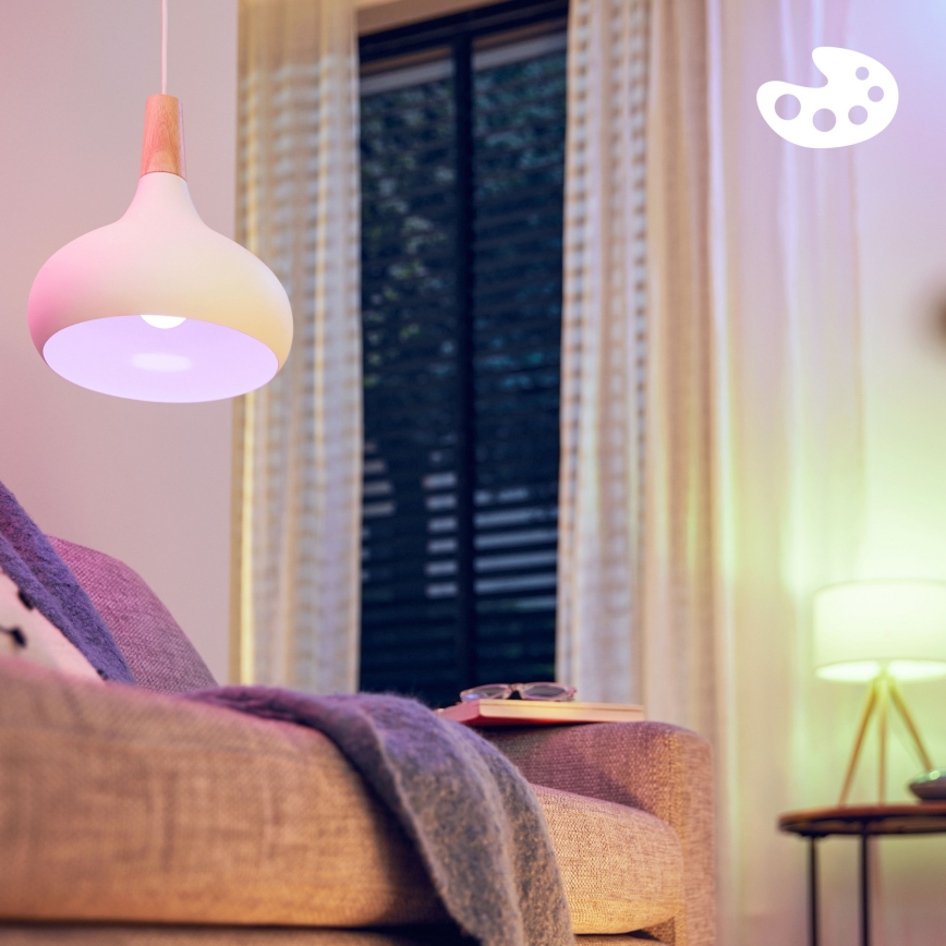 Conjunto de 3 lâmpadas LED RGB dimerizáveis Philips SMART A60 E27/8,8W/230V 2200-6500K