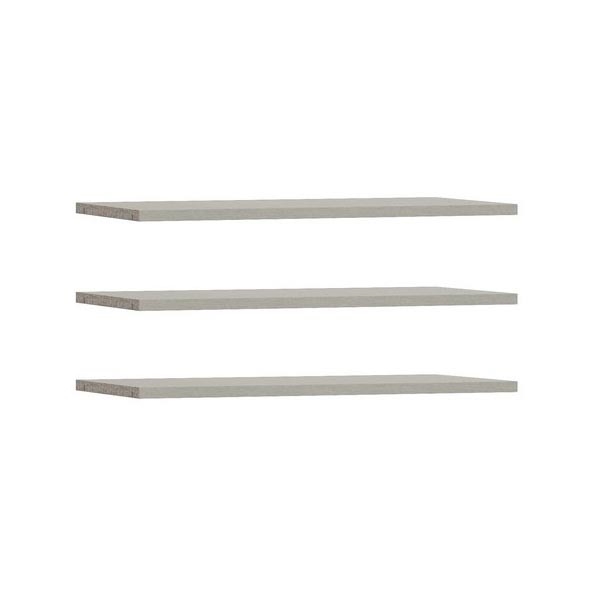 Conjunto de 3 prateleiras TIRO, cinzentas