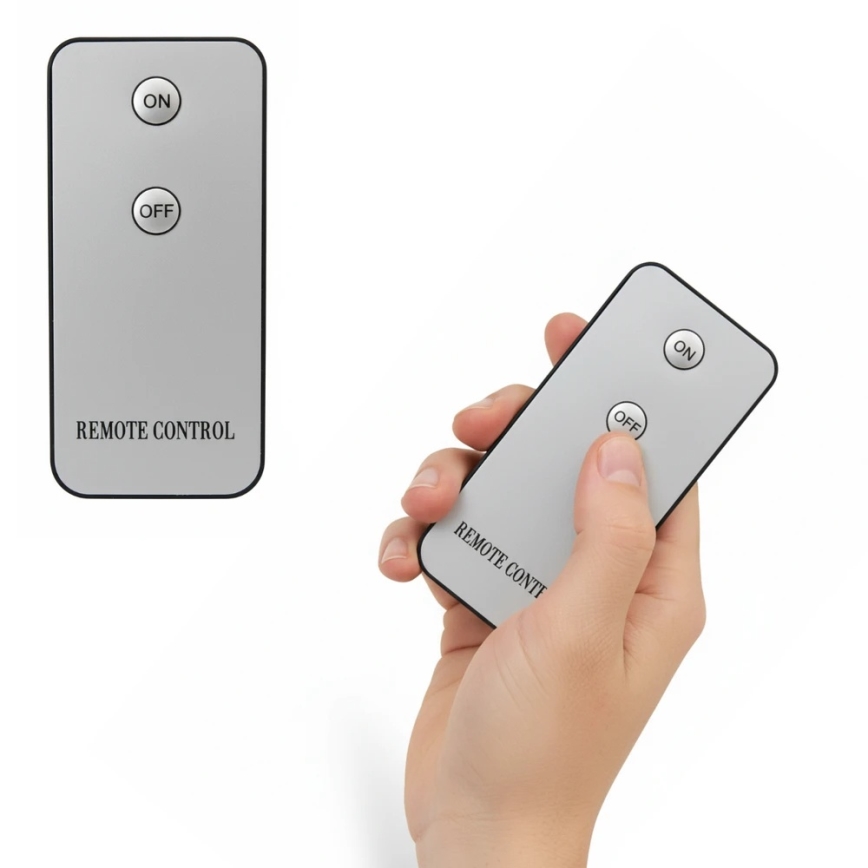 Conjunto de 3 velas LED BRILLO LED/3xAAA creme + controlo remoto