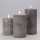 Conjunto de 3 velas LED — alimentadas por 2 pilhas AA — luz branca quente