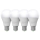 CONJUNTO de 4 lâmpadas LED ECOLINE A65 E27/15W/230V 4000K - Brilagi