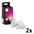 Conjunto de 4 lâmpadas LED RGBW dimerizáveis Philips Hue WHITE AND COLOR AMBIANCE GU5,3/MR16/6,3W/12V 2000-6500K