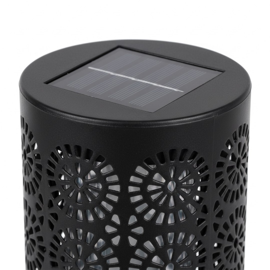Conjunto de 4 lâmpadas solares DECOR LED 1,2 V 150 mAh 3000 K 39 cm IP44 preto