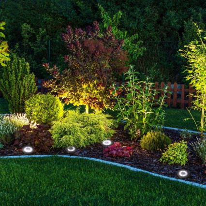 Conjunto de 4 lâmpadas solares LED com sensor CLAVO LED/1xAAA 4000K IP44 300 mAh