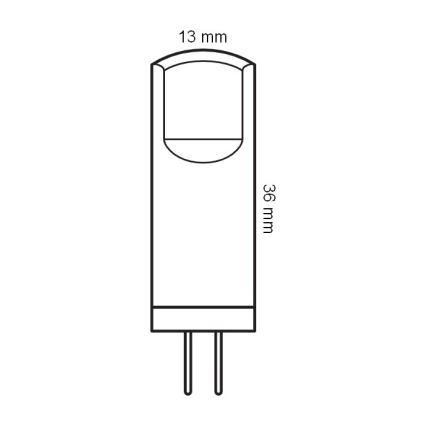 Conjunto de 5 lâmpadas LED PIN G4/1,8W/12V 2700K - Osram