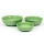 Conjunto de cerâmica 3x taça de compota Lada verde