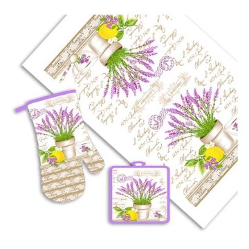 Conjunto de cozinha LAVANDA 3 peças