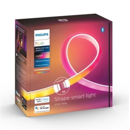 Conjunto de extensão LED fita regulável Philips Hue White And Color Ambiance 1m LED/12,3W/230V