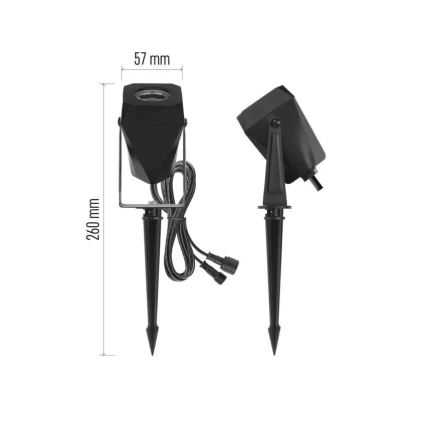 LED RGBIC Regulação exterior candeeiro GoSmart - extensão LED/1,5W/230V 3000-6500K IP65 Wi-Fi Tuya