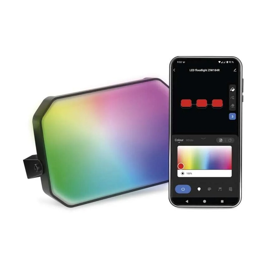 LED RGBIC Regulação exterior holofote GoSmart - extensão LED/4W/230V 3000-6500K IP65 Wi-Fi Tuya