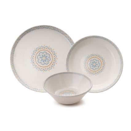 Conjunto de jantar 12 peças branco/porcelana