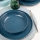Conjunto de jantar 12 peças em porcelana azul
