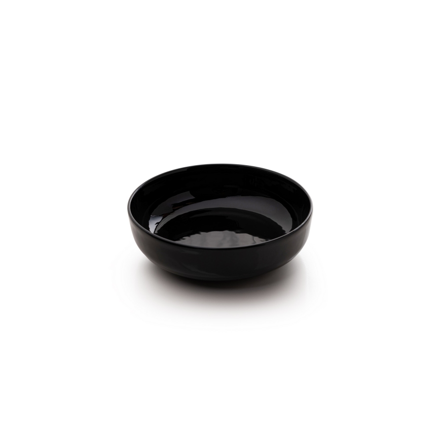 Conjunto de jantar 12 peças preto/porcelana