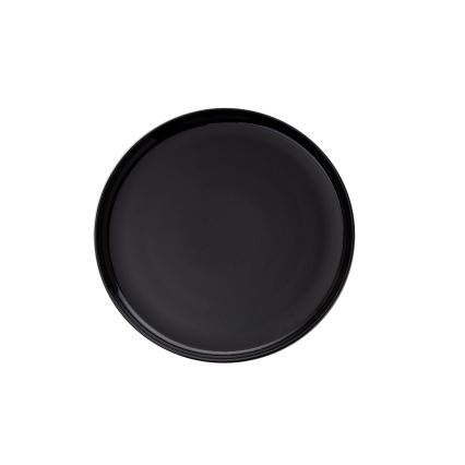 Conjunto de jantar 12 peças preto/porcelana