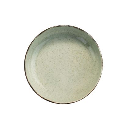 Conjunto de jantar 12 peças verde/porcelana