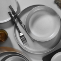 Conjunto de jantar 16 peças cinzento/porcelana