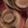 Conjunto de jantar 16 peças em porcelana, castanho/bege