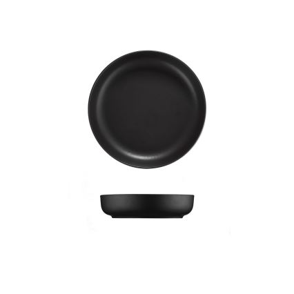 Conjunto de jantar 16 peças em porcelana preta