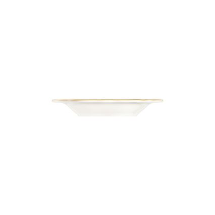 Conjunto de jantar 18 peças branco/dourado/porcelana